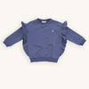 Basic - sweater with side ruffles