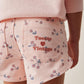 Cherries Print Twill Shorts