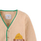 Baby Boys Wana Banana Embro And Monkey Intarsia Cardigan