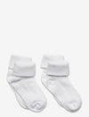 Baby rib sock w. fold (2-pack)