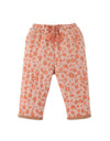 Baby Girls Animal Skin Print On Wadded Pants