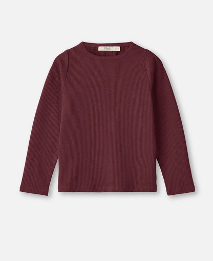Kenna LS Blouse Burgendy
