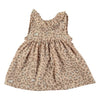 Baby Animal Print Dress With Ruffled Neckline