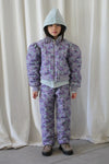 Blouson Ally Quilted Big Flowers Purple