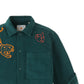 BOYS TIGER EMBROIDERED WOVEN SHIRT