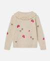Nova Embr Ruffle Pullover