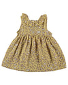 Baby Animal Print Dress With Ruffled Neckline
