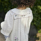 Dobby SS Rose Embr Blouse