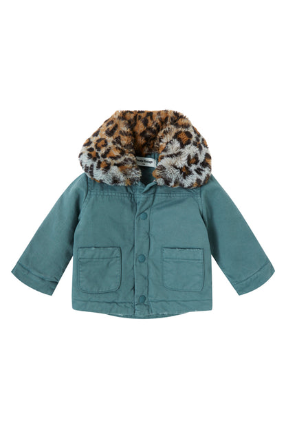 Animal Print Neck Coat