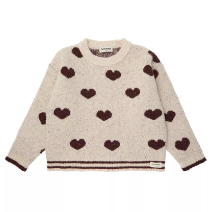 Baby heart sweater
