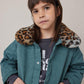 Animal Print Neck Coat