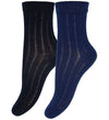 Ankle sock - rib (2-pack)