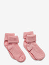 Baby rib sock w. fold (2-pack)