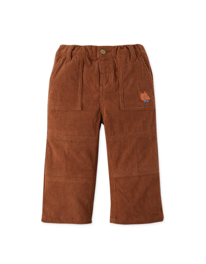 Baby Boys Corduroy Pants With Fox Embroidery