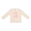 Biscuits & White Striped Number 2 - Shirt