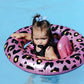 Baby Float Rose Gold Panther Print
