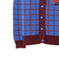 BOYS GRIDS AND FOX HEAD INTARSIA CARDIGAN