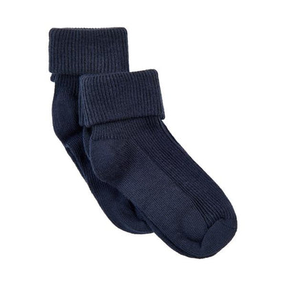 Baby rib sock w. fold (2-pack)